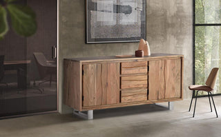 Solid Acacia Wood Sideboard