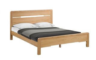Curve Wooden Bed, Solid Oak