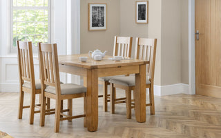 Astoria Extending Dining Table, Oak Wood