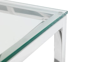 Miami Steel and Glass Coffee Table