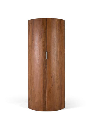 2-Door Bar Cabinet, Solid Acacia Wood