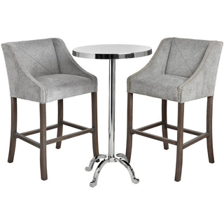 Chelsea Bar Stool, Grey