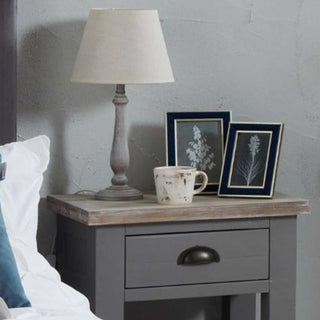 Washed Wood Table Lamp