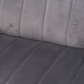 Grey Velvet 2 Seater Sofa
