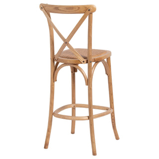Cross Back Bar Stool