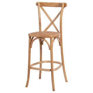 Cross Back Bar Stool