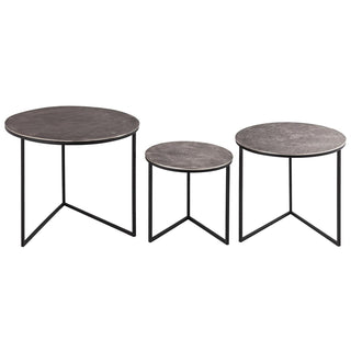 Set of Three Round Tables