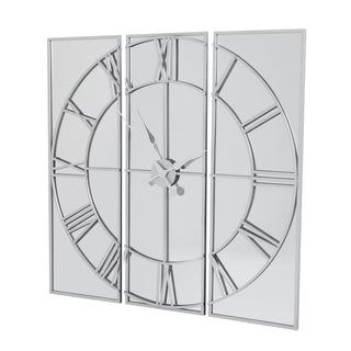 Celina Contemporary Mirrored Wall Clock