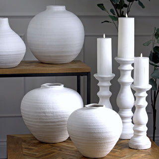 Matt White Ceramic Vase