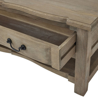 2 Drawer Coffee Table, Acacia Wood
