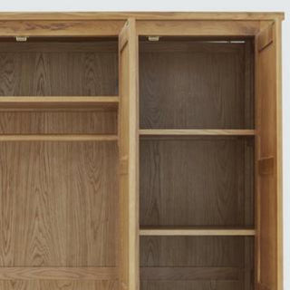 Marlborough  3 Door Wardrobe, Oak Wood