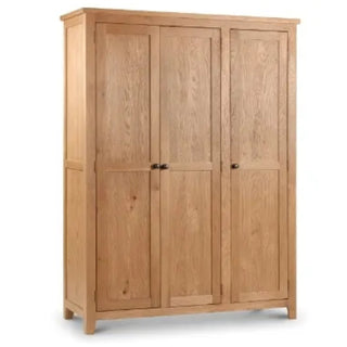 Marlborough  3 Door Wardrobe, Oak Wood