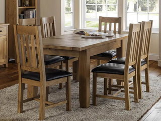 Astoria Extending Dining Table, Oak Wood