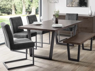 Brooklyn Dining Table Dark Oak