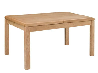 Curve Wooden Dining Table, Oak Wood
