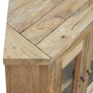 Mango Wood Corner TV Stand