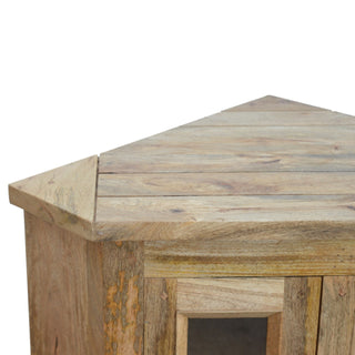 Mango Wood Corner TV Stand