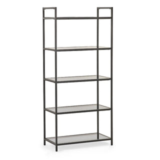 Chicago Tall Bookcase - Smoked Glass
