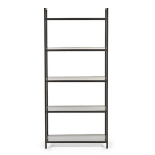 Chicago Tall Bookcase - Smoked Glass