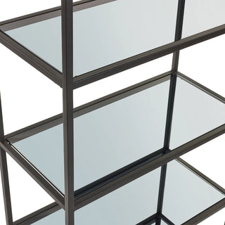 Chicago Tall Bookcase - Smoked Glass