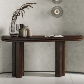 Atticus Console Table, Oak Wood