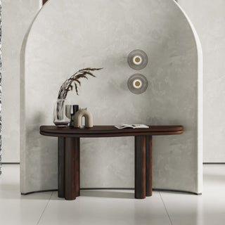 Atticus Console Table, Oak Wood