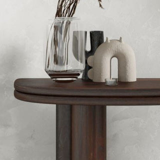 Atticus Console Table, Oak Wood