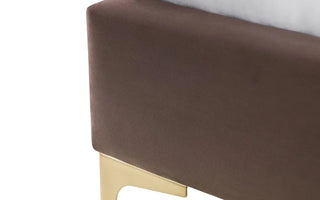 Truffle Velvet Double Bed