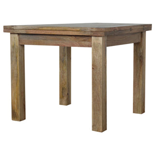 Butterfly Extendable Dining Table, Mango Wood, Royale Oak Finish