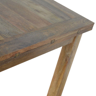 Butterfly Extendable Dining Table, Mango Wood, Royale Oak Finish
