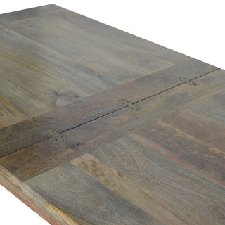 Butterfly Extendable Dining Table, Mango Wood, Royale Oak Finish