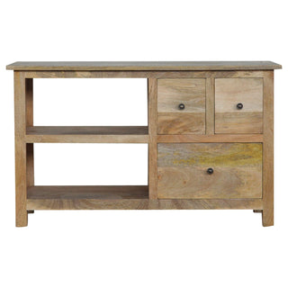 Wooden 3 Drawer 2 Shelves TV Unit