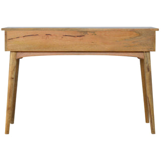 Nordic 3-Drawer Console Table in Mango Wood with Oak Finish