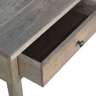 Nordic 2-Drawer Console Table – Mango Wood with Royale Oak Finish