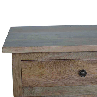 Nordic 2-Drawer Console Table – Mango Wood with Royale Oak Finish
