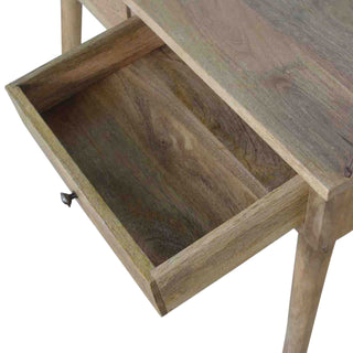 Nordic 2-Drawer Console Table – Mango Wood with Royale Oak Finish