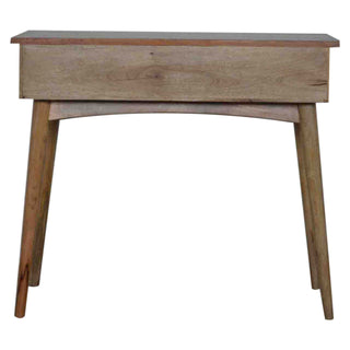 Nordic 2-Drawer Console Table – Mango Wood with Royale Oak Finish