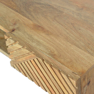 Mango Wood Lille Desk with 1 Drawer, Oak Finish