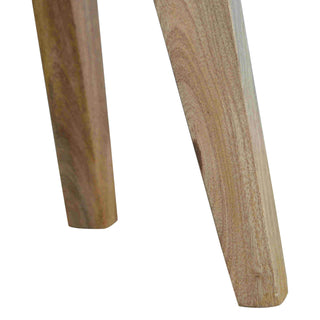 Solid Mango Wood Bench with Drawer