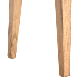 Nordic 2-Drawer, 1 Open Slot Desk in Mango Wood, Royale Oak Finish