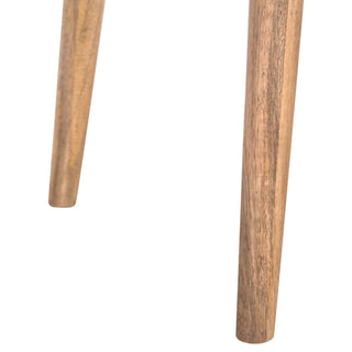 1 Drawer 1 Shelf Mango Wood Desk, Oak Finish