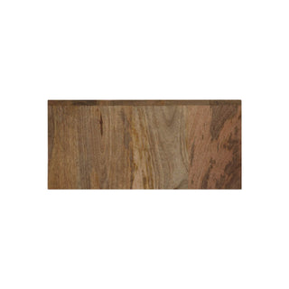 Floating Brass Inlay Bedside Table in Mango Wood