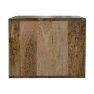 Leopard Print Floating 2 Drawer Bedside Table