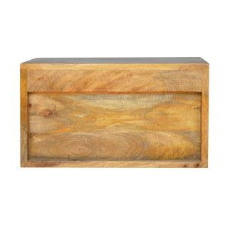 Leopard Print Floating 2 Drawer Bedside Table