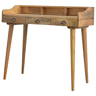 Nordic 3 Drawer Desk, Mango Wood