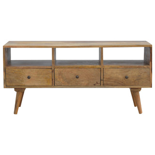 Nordic 3 Drawer TV Stand, Mango Wood