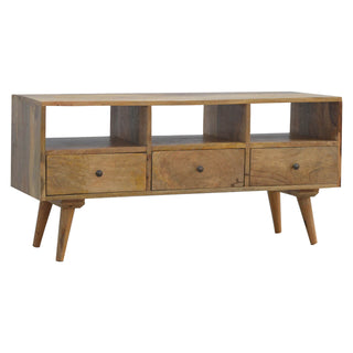 Nordic 3 Drawer TV Stand, Mango Wood