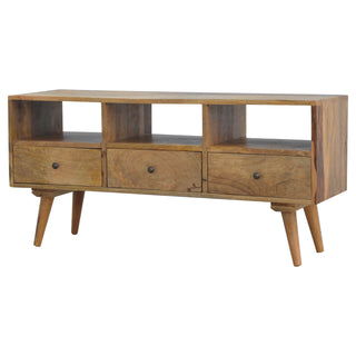 Nordic 3 Drawer TV Stand, Mango Wood