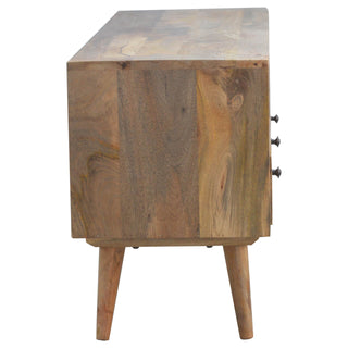 Nordic 3 Drawer TV Stand, Mango Wood