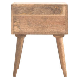 Nordic 2-Drawer Bedside Table – Oak Finish